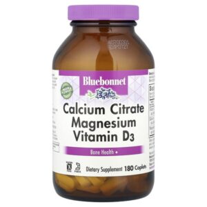 цитрат кальция, магний и витамин D3, 180 капсуловидных таблеток — Bluebonnet Nutrition