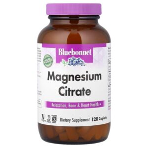 цитрат магния, 120 капсуловидных таблеток (200 мг в 1 таблетке) — Bluebonnet Nutrition
