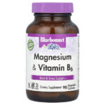 магний и витамин B6, 90 растительных капсул — Bluebonnet Nutrition