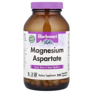 Аспартат магния, 200 мг, 200 растительных капсул — Bluebonnet Nutrition