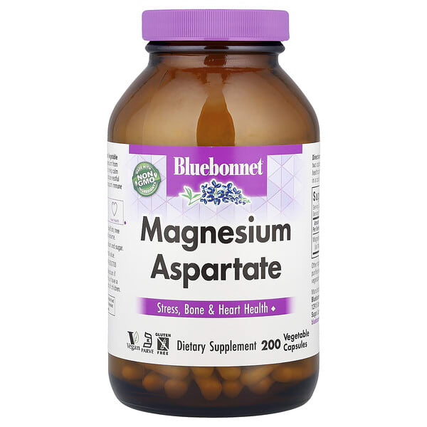 blb00737_v_47.jpg Аспартат магния, 200 мг, 200 растительных капсул — Bluebonnet Nutrition