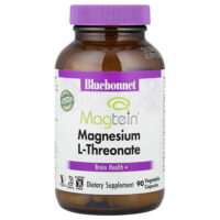 Magtein® L-треонат магния, 90 растительных капсул (48 мг в 1 капсуле) — Bluebonnet Nutrition