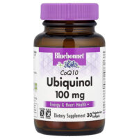 коэнзим Q10, убихинол, 100 мг, 30 вегетарианских капсул — Bluebonnet Nutrition