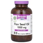 Органическое льняное масло, 1000 мг, 250 мягких таблеток — Bluebonnet Nutrition