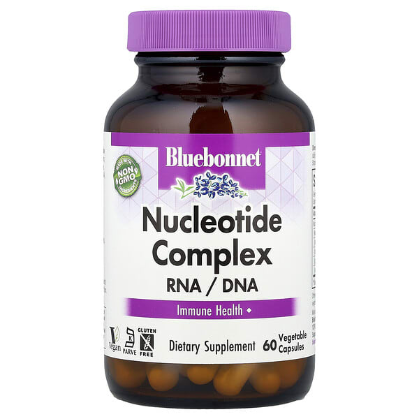 blb01264_v_69.jpg комплекс нуклеотидов, РНК/ДНК, 60 растительных капсул — Bluebonnet Nutrition