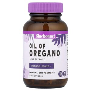 масло орегано, экстракт листьев, 60 капсул (150 мг в каждой) — Bluebonnet Nutrition