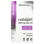 Beautiful Ally, коллаген типа I и III, 1000 мг, 90 капсул — Bluebonnet Nutrition