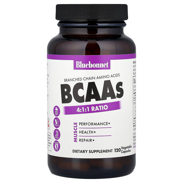 blb01590_v_61.jpg BCAA в соотношении 4: 1: 1, 120 растительных капсул — Bluebonnet Nutrition