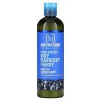 Be Care Love, Superfoods, натуральный и нежный, разглаживающий кондиционер, свежий отжим с черникой и вишней, 355 мл (12 жидк. унц.)