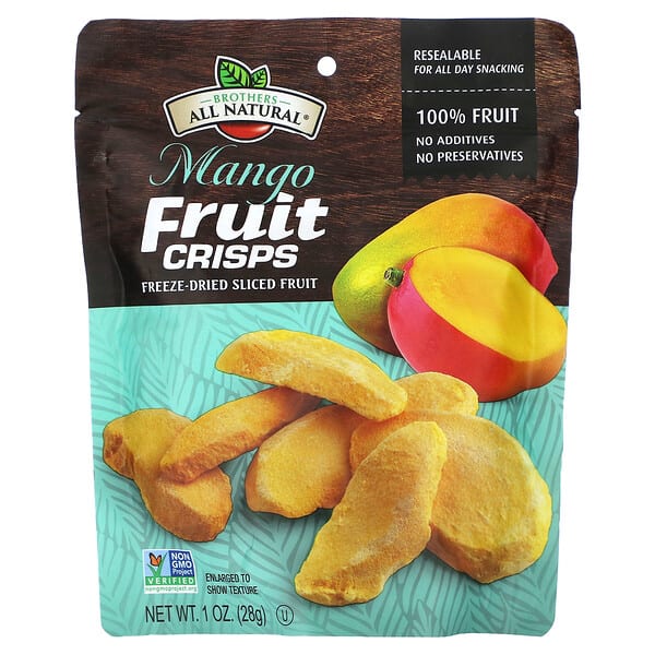 bln01714_v_3.jpg Fruit Crisps, манго, 28 г (1 унция) — Brothers-All-Natural