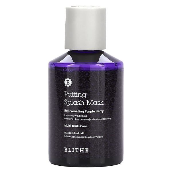 blt66029_v_9.jpg Patting Splash Beauty Mask, омолаживающая фиолетовая ягода, 150 мл (5,07 жидк. унц.) — Blithe