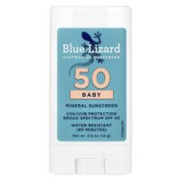 Baby Mineral Sunscreen Stick, SPF 50, 0.5 oz (14 g) — Blue Lizard Australian Sunscreen