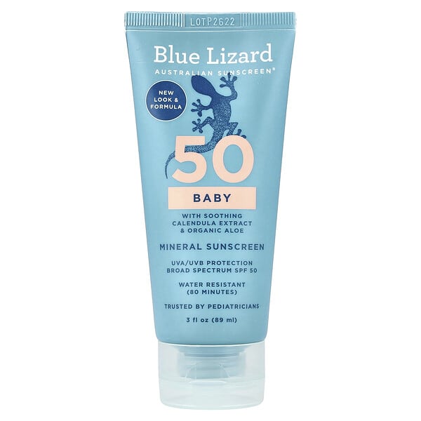 blz03630_v_8.jpg детское минеральное солнцезащитное средство, SPF 50, 89 мл (3 жидк. унции) — Blue Lizard Australian Sunscreen