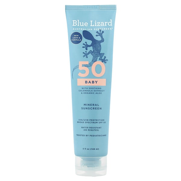 blz03646_v_8.jpg детское минеральное солнцезащитное средство, SPF 50, 148 мл (5 жидк. унций) — Blue Lizard Australian Sunscreen