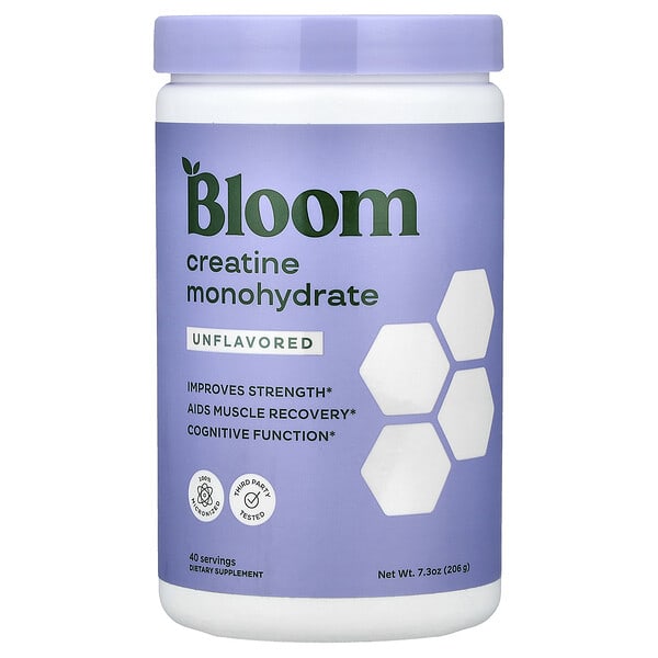 bmm46135_v_8.jpg моногидрат креатина, без вкусовых добавок, 206 г (7,3 унции) — Bloom