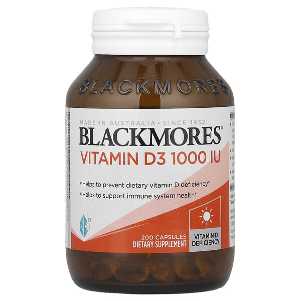 bms36090_v_8.jpg Витамин D3, 25 мкг (1000 МЕ), 200 капсул — Blackmores