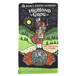 Highland Grog, ирис и карамель, цельные зерна, средняя обжарка, 340 г (12 унций) — Bones Coffee Company