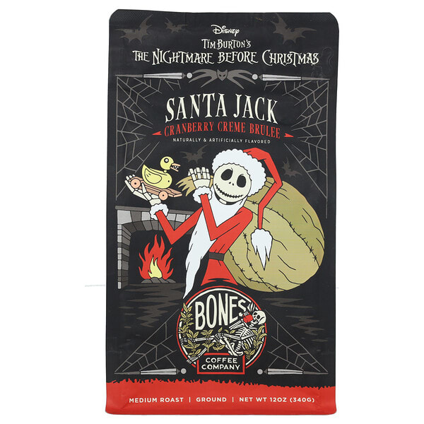 bnc26268_v_0.jpg Santa Jack, клюквенный крем-брюле, молотый, средняя обжарка, 340 г (12 унций) — Bones Coffee Company