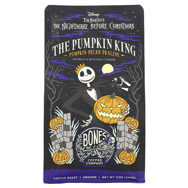 bnc26276_v_32.jpg The Pumpkin King, пралине с тыквой и пеканом, средней обжарки, молотый, 340 г (12 унций) — Bones Coffee Company
