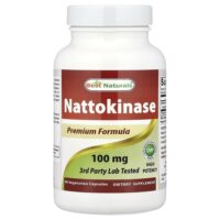 Наттокиназа, 100 мг, 90 вегетарианских капсул — Best Naturals