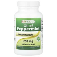 масло перечной мяты, 250 мг, 120 капсул — Best Naturals