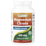 цитрат магния, 250 таблеток (200 мг в 1 таблетке) — Best Naturals