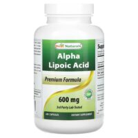 Альфа-липоевая кислота, 600 мг, 240 капсул — Best Naturals