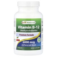 Витамин B12 (метилкобаламин), 6000 мкг, 120 таблеток — Best Naturals