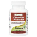 пиколинат хрома, 200 мкг, 240 таблеток — Best Naturals
