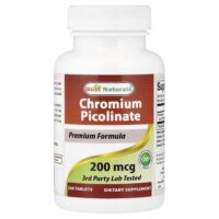 пиколинат хрома, 200 мкг, 240 таблеток — Best Naturals