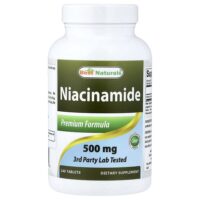 Ниацинамид, 500 мг, 240 таблеток — Best Naturals