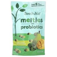 Melties с пробиотиками, для детей от 8 месяцев, груша, манго, шпинат и йогурт, 28 г (1 унция) — Beech-Nut