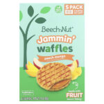 Jammin 'Waffles, от 12 месяцев, персик и манго, 5 пакетиков по 16 г (0,56 унции) — Beech-Nut