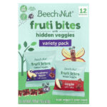 Fruti Bites со скрытыми овощами, набор со вкусом, 12 пакетиков по 18 г (0,63 унции) — Beech-Nut