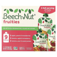 Фруктовый набор, от 6 месяцев, 9 пакетиков, 99 г (3,5 унции) — Beech-Nut