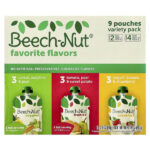 Favorite Flavors, для детей от 6 месяцев и старше, 9 пакетиков, 99 г (3,5 унции) — Beech-Nut