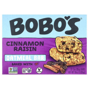 Овсяный батончик, корица и изюм, 12 батончиков по 85 г (3 унции) — Bobo's Oat Bars
