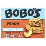 Овсяные батончики с персиком, 12 батончиков, 85 г (3 унции) — Bobo's Oat Bars