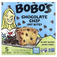 овсяные батончики, с шоколадной крошкой, 5 шт. по 37 г (1,3 унции) — Bobo's Oat Bars