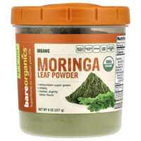 Органический порошок из листьев моринги, 227 г (8 унций) — BareOrganics