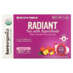 Radiant, чай с суперфудами, зеленый чай, 10 чашек по 4,5 г (0,16 унции) — BareOrganics