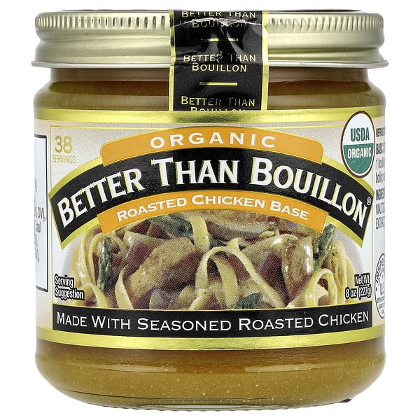 bol00280_v_36.jpg Better Than Bouillon, Органическая основа для приготовления бульона с жареной курицы, 8 унц. (227 г)