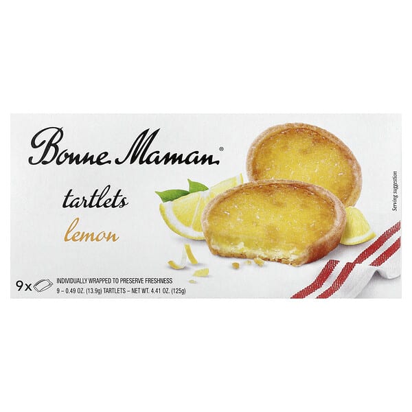 bom00002_v_36.jpg Тарталетки, с лимоном, 9 тарталеток, по 13,9 г (0,49 унции) — Bonne Maman