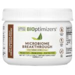 Microbiome Breakthrough, пребиотики, пробиотики и постбиотики, вегетарианская ваниль, 150 г (5,29 унции) — BIOptimizers