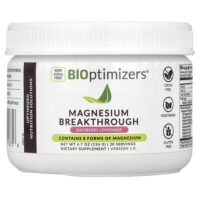 Magnesium Breakthrough, малиновый лимонад, 134 г (4,7 унции) — BIOptimizers