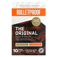 кофе в капсулах, средней обжарки, 10 капсул, 11 г (0,39 унции) каждая — BulletProof