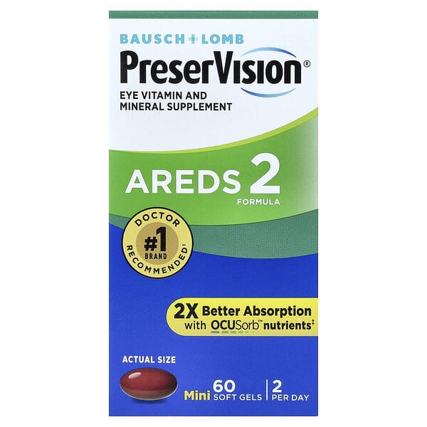 bpr69760_v_60.jpg PreserVision, AREDS 2 Formula, 60 мини-капсул
