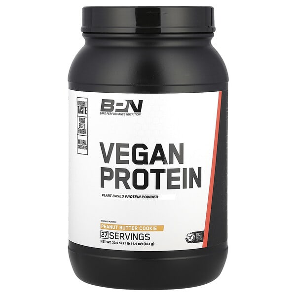 bpu00448_v_24.jpg Vegan Protein, печенье с арахисовой пастой, 861 г (1 фунт 14,4 унции) — BPN