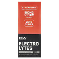 Electrolytes, смесь для гидратирующих напитков, клубника, 30 пакетиков по 5,2 г (0,2 унции) — BPN