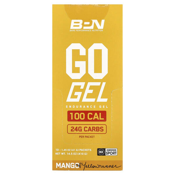 bpu06807_v_20.jpg Go Gel, гель для повышения выносливости, со вкусом манго, 10 пакетиков по 41 г (1,45 унции) — BPN